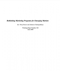 Rethinking Marketing Programs for Emerging Markets